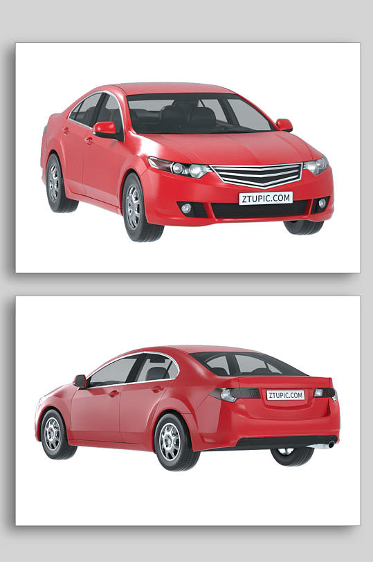 3D汽车C4D模型PNG免抠元素-众图网