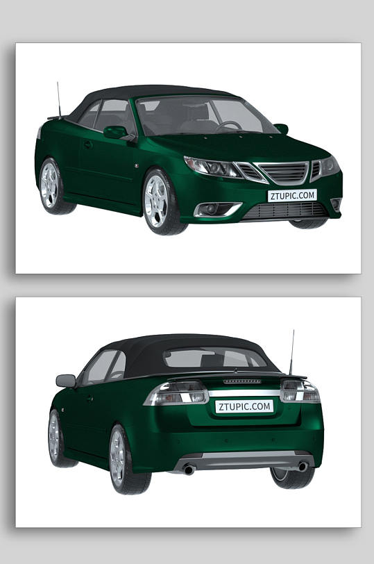 3D汽车C4D模型PNG免抠元素-众图网