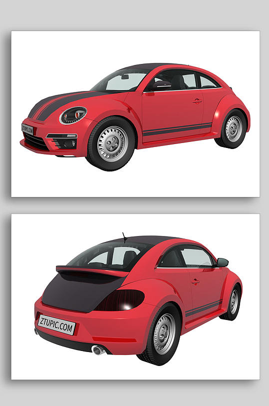 3D汽车C4D模型PNG免抠元素-众图网