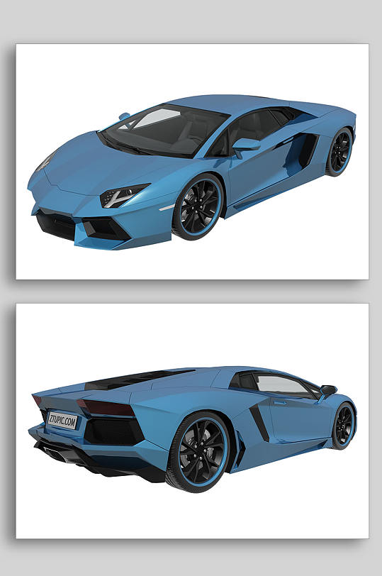 3D汽车C4D模型PNG免抠元素-众图网