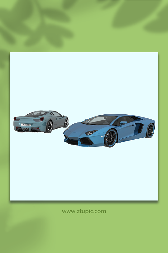 3D汽车C4D模型PNG免抠元素-众图网