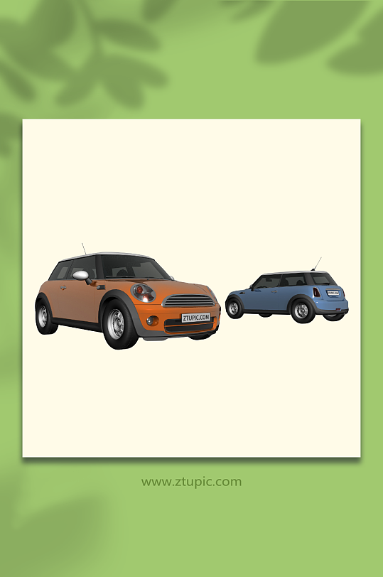 3D汽车C4D模型PNG免抠元素-众图网