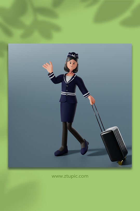 3D五一劳动节人物模型PNG免抠元素-众图网