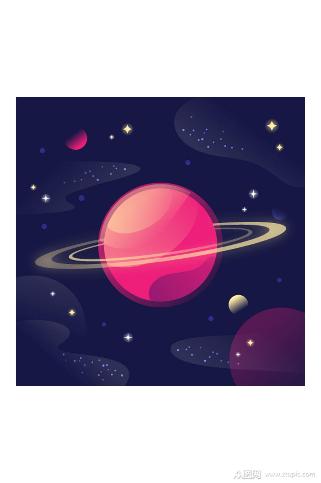 宇宙星球元素素材