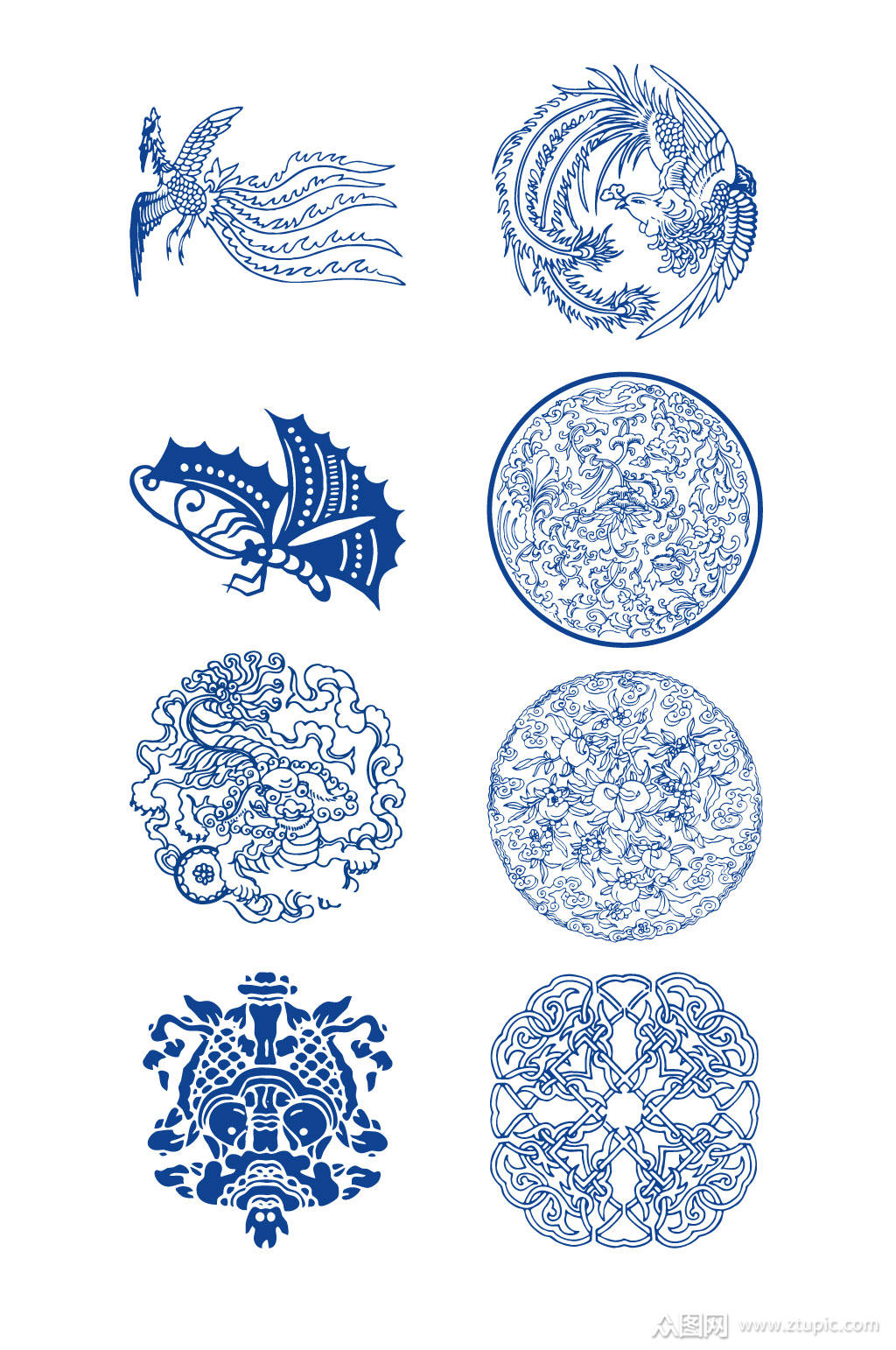 青花瓷镂空花纹欧式花纹