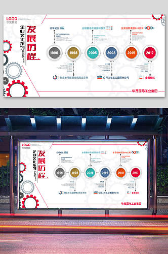 企业文化墙企业发展历程