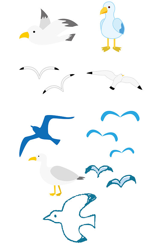 海鸥素材海鸥元素