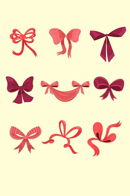 蝴蝶结素材蝴蝶结元素-众图网