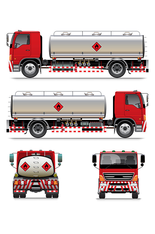 ai矢量油罐车素材