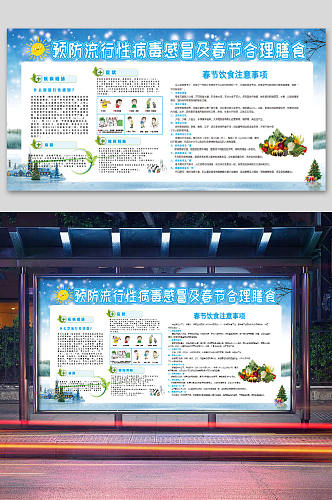 预防流行性病毒感冒及春节合理膳食