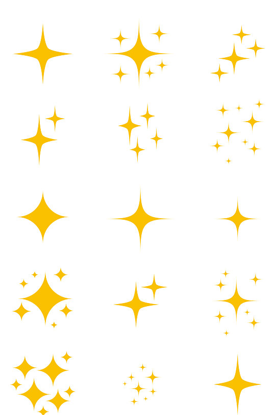 AI矢量星星图案一闪闪-众图网