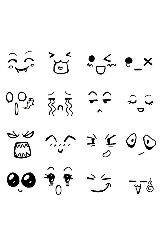 表情素材表情绘画