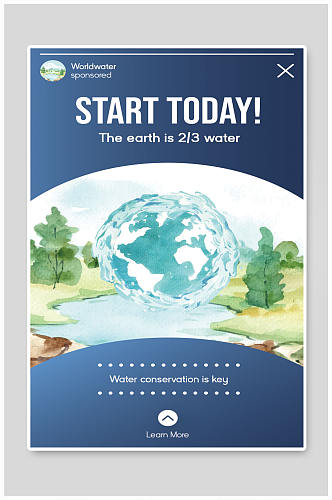 保护地球保护水资源节约用水