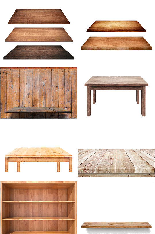 木桌木板木柜素材