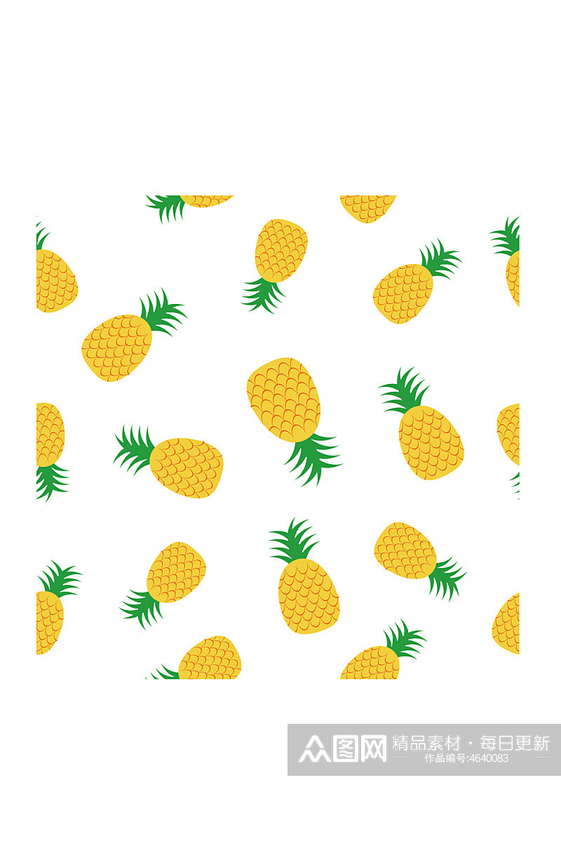 黄色菠萝免抠元素素材