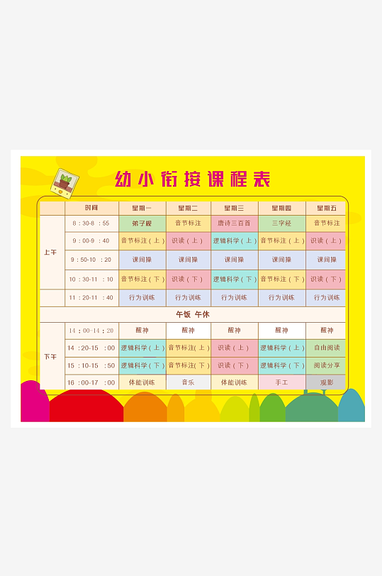 暑假暑期计划表作息表时间表自律学习打卡
