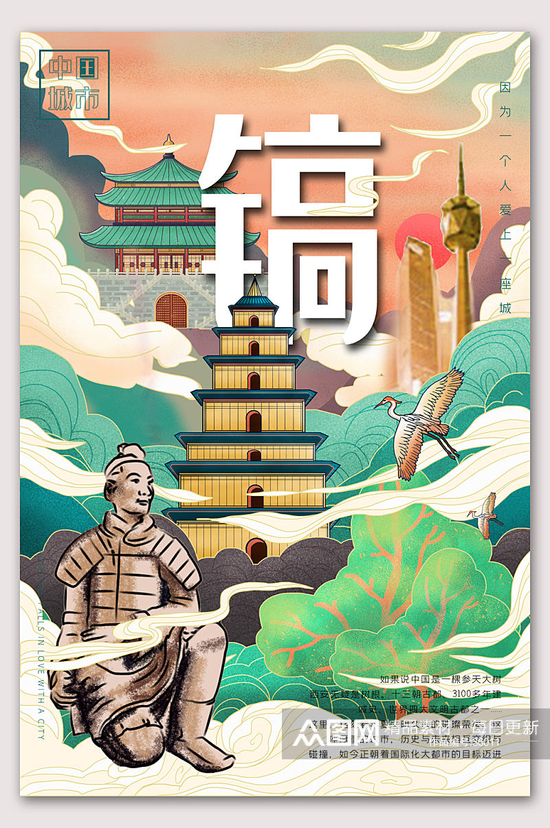 中国城市旅游旅游海报素材