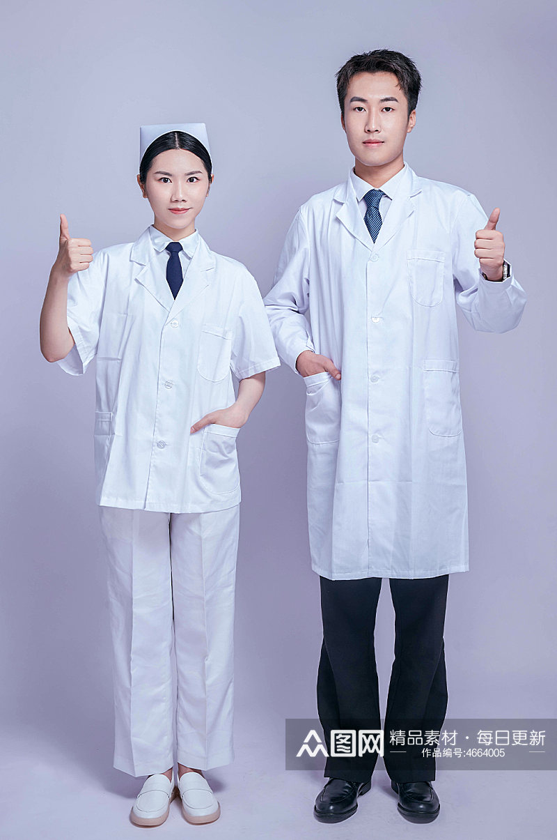 医疗医务人员竖大拇指医生商业摄影图片素材