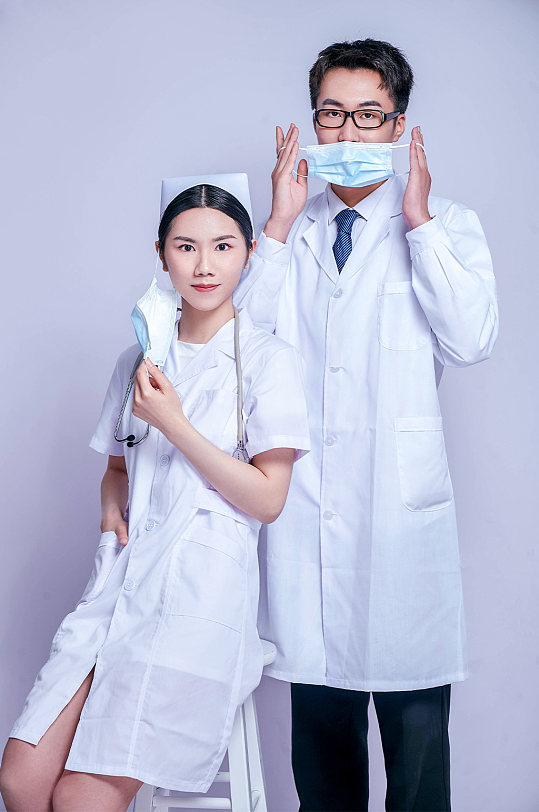 醫(yī)療醫(yī)務(wù)人員男女組合醫(yī)生商業(yè)攝影圖千圖網(wǎng)