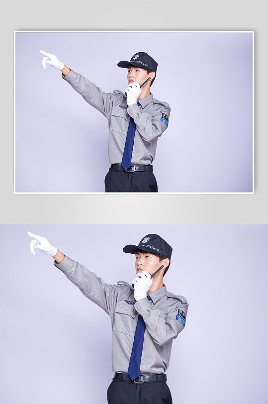 物业小区安保保安人物商业照片精修摄影图片-众图网