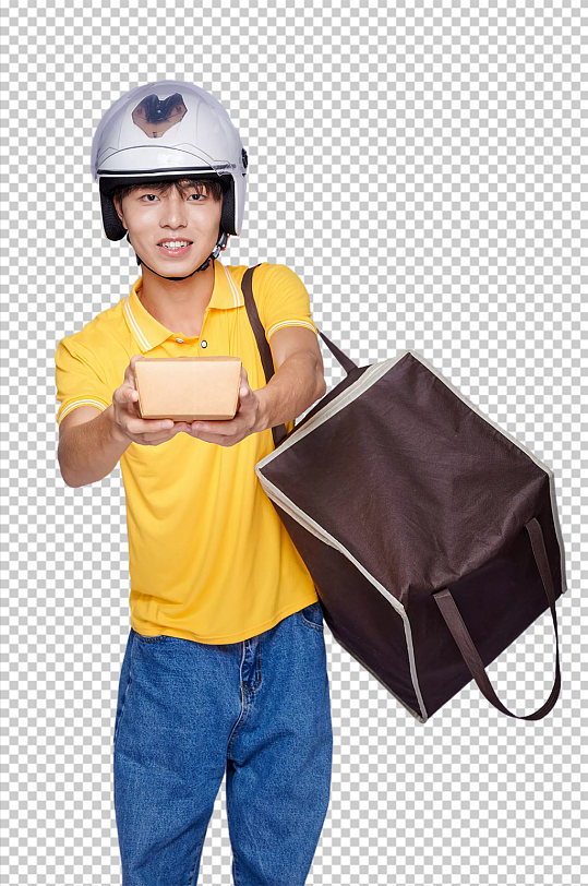 外卖员外卖小哥免抠png摄影图片
