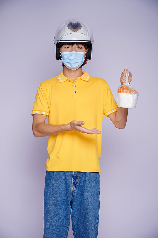外卖员外卖小哥人物照片商业摄影图片