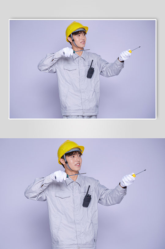 安全帽工人土木人物照片商业摄影图片