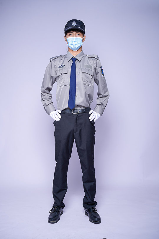 物业安保保安人物商业摄影图片