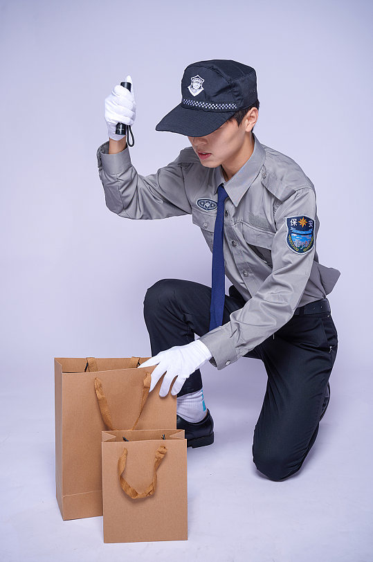保安职业物业人像图片素材摄影图片-众图网
