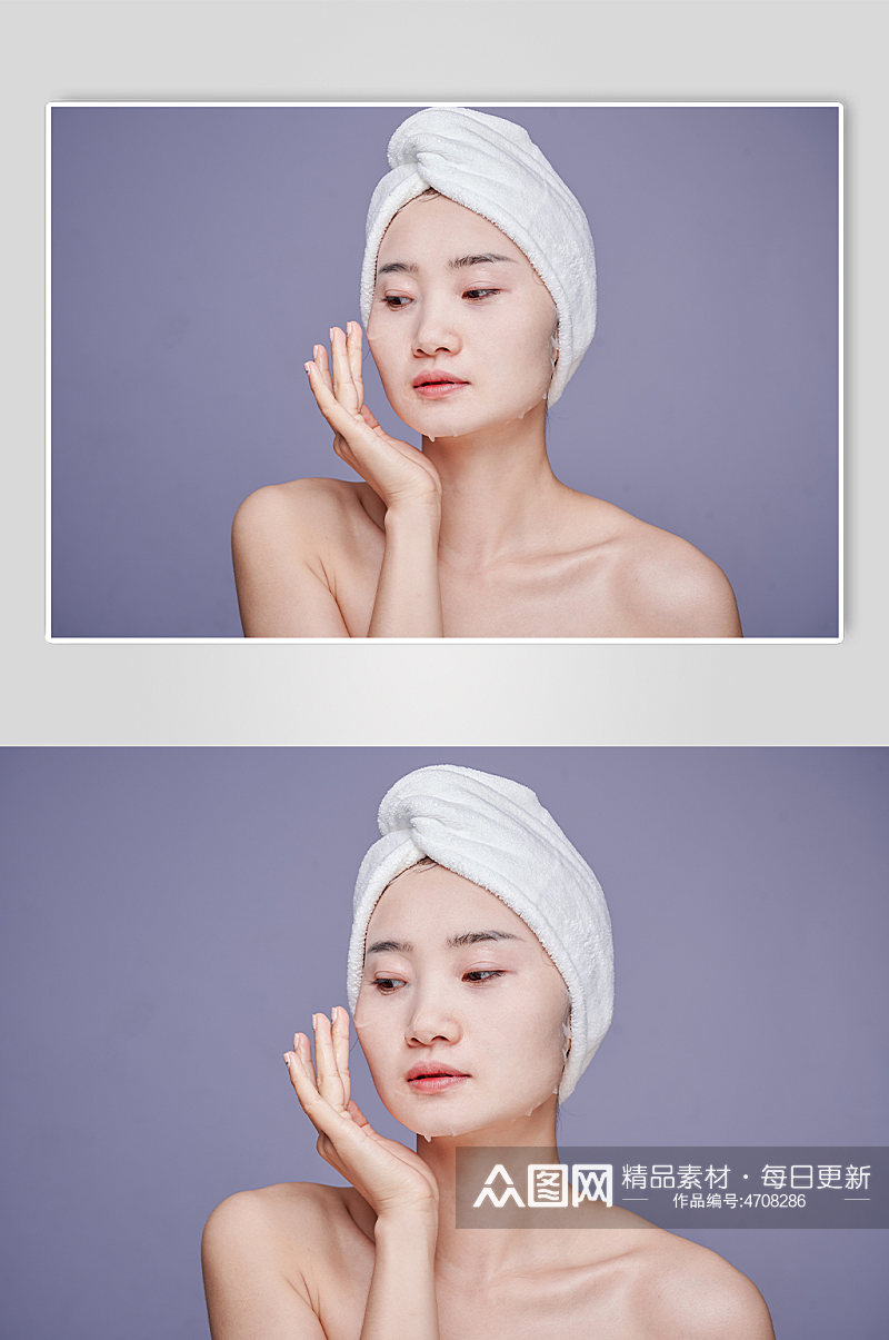 女性美容护肤美妆高级感人物摄影图片素材