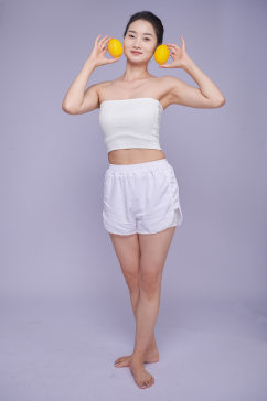 瘦身健康美体女性减肥人物摄影图片