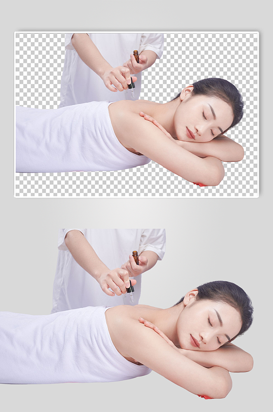 瘦身美容美体SPA按摩PNG免抠摄影图片