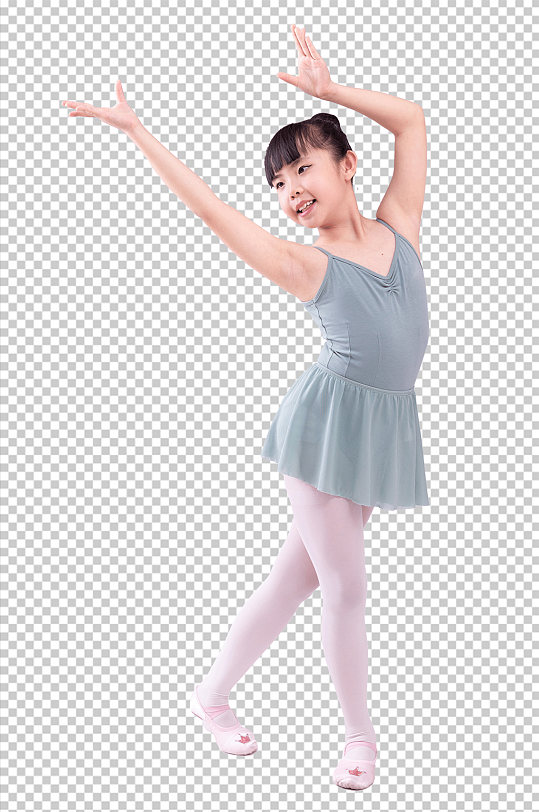跳舞小女孩免抠PNG元素摄影图片
