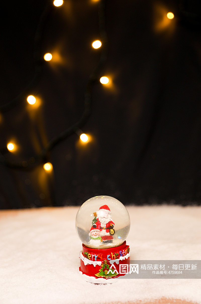 圣诞节物品水晶球元素摄影图片素材