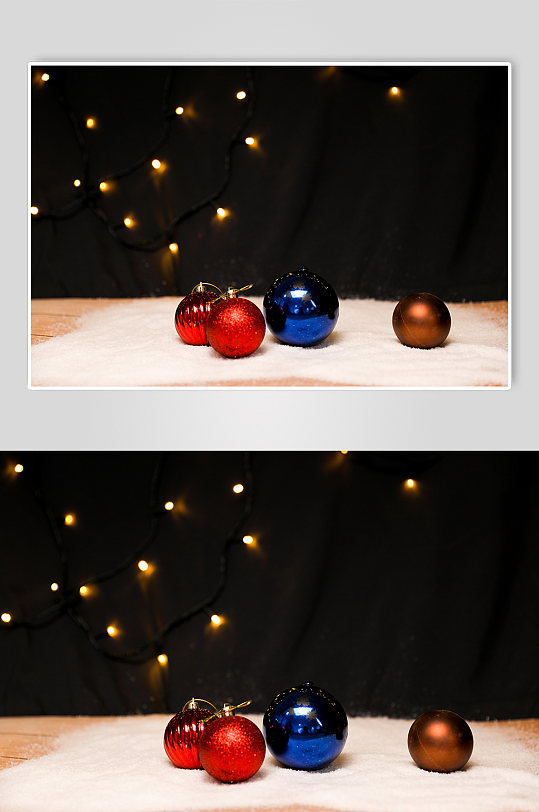 圣诞节物品圣诞彩蛋元素摄影图片