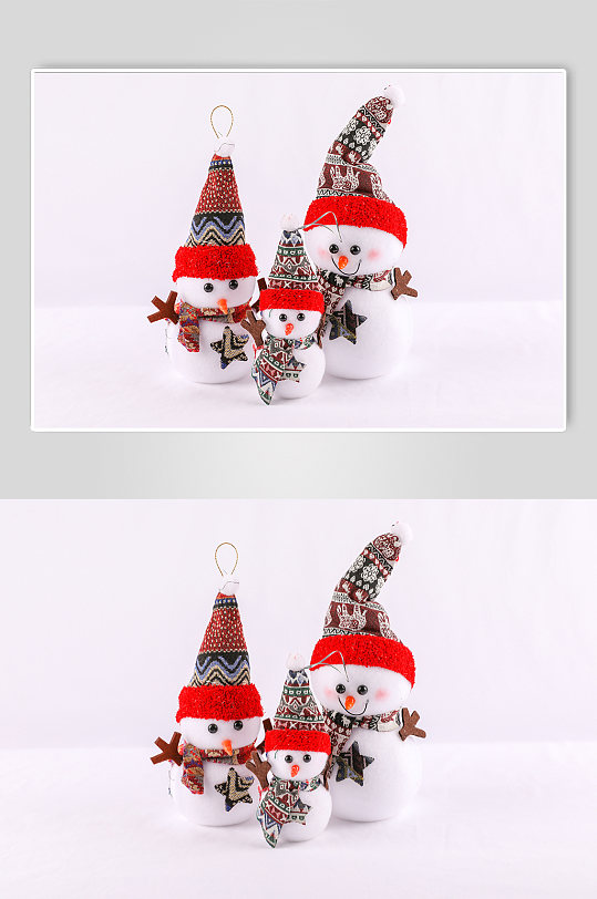 圣诞节物品雪人铃铛礼盒元素摄影图片