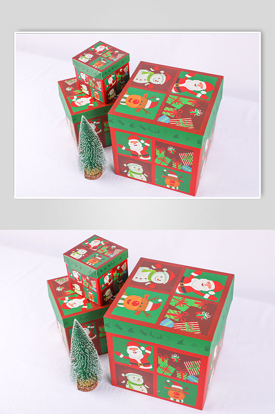 圣诞节物品圣诞礼盒元素摄影图片