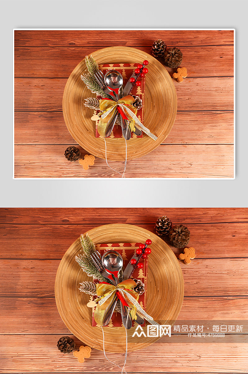 圣诞节美食物品主题元素背景摄影图片素材