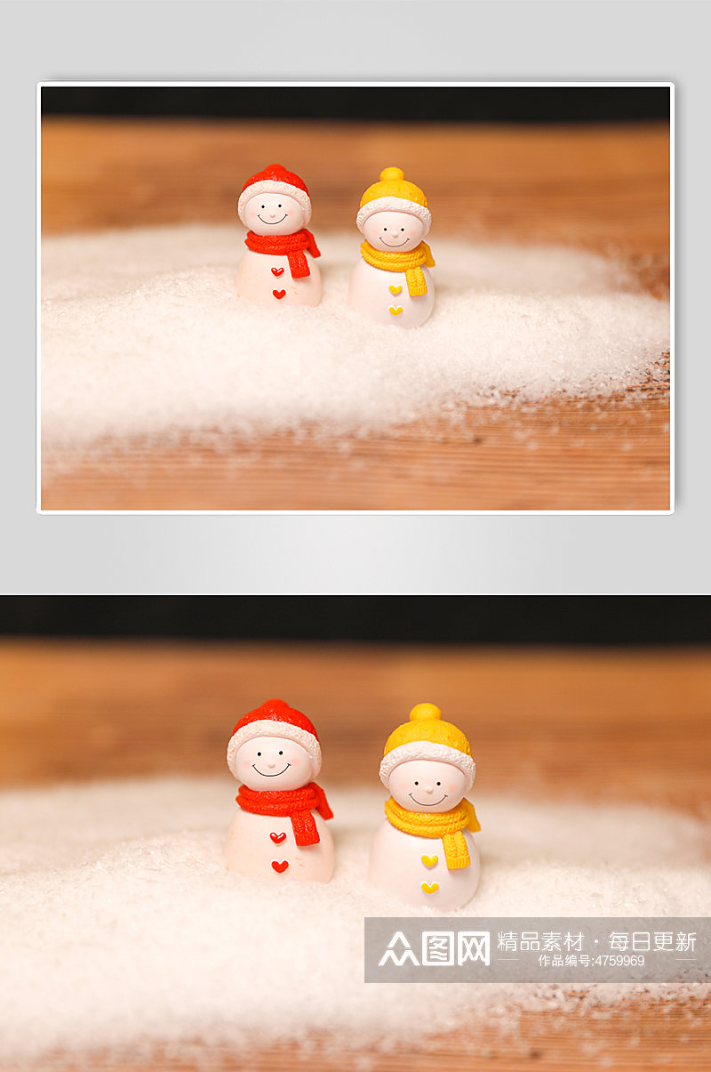 圣诞节物品雪人元素摄影图片素材