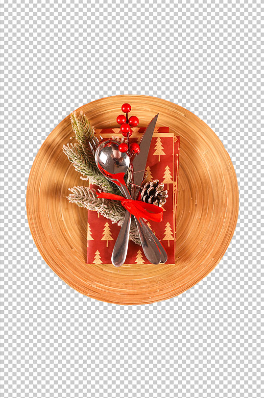 圣诞节美食摆盘免抠元素PNG摄影图片