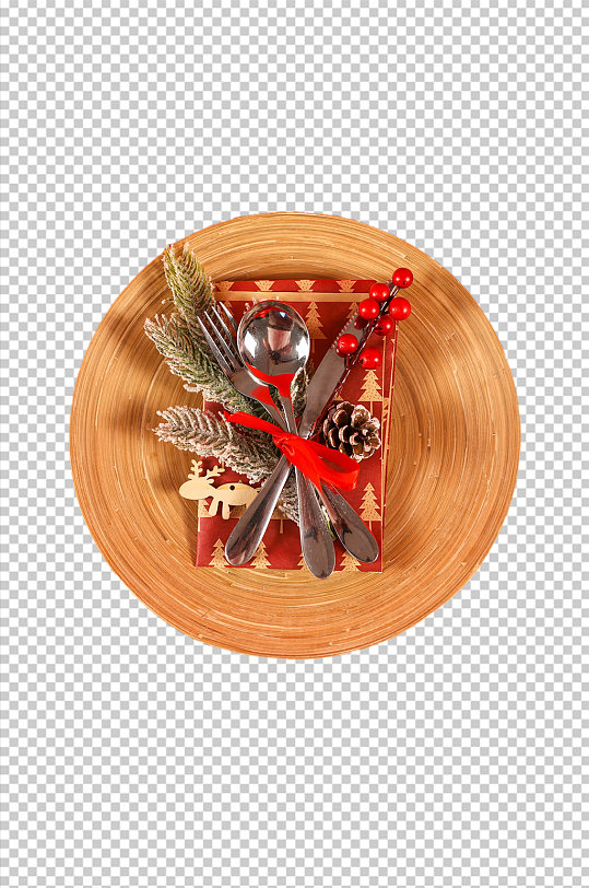圣诞节美食摆盘免抠元素PNG摄影图片