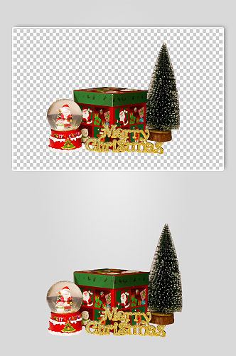 圣诞节包装礼盒免抠元素PNG摄影图片