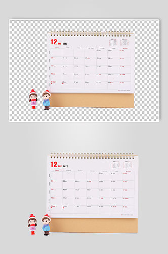 圣诞节日历玩偶免抠元素PNG摄影图片