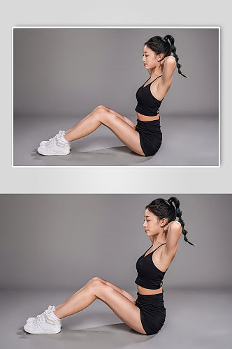 健身运动锻炼人物女生摄影图片素材