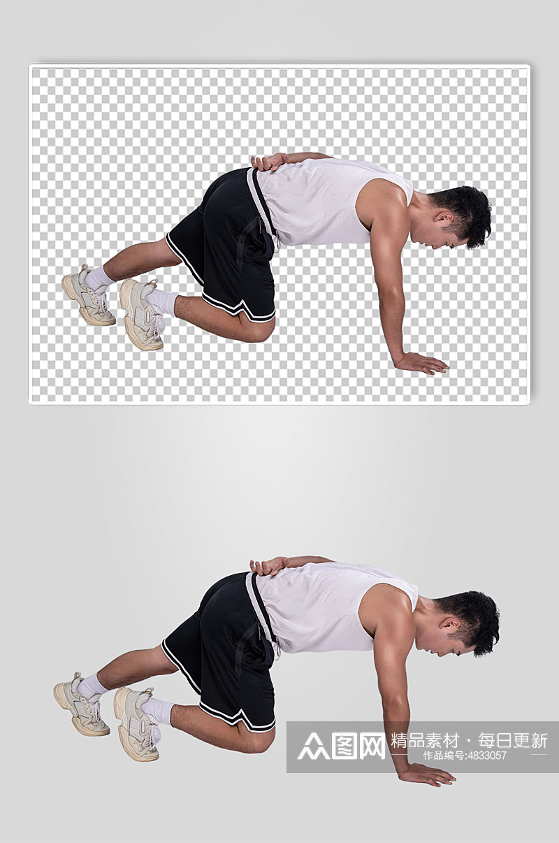 时尚运动健身男性PNG免抠元素摄影图片素材