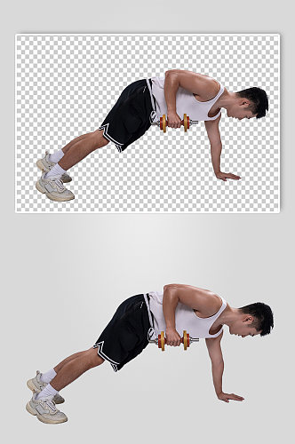 时尚运动健身男性PNG免抠元素摄影图片