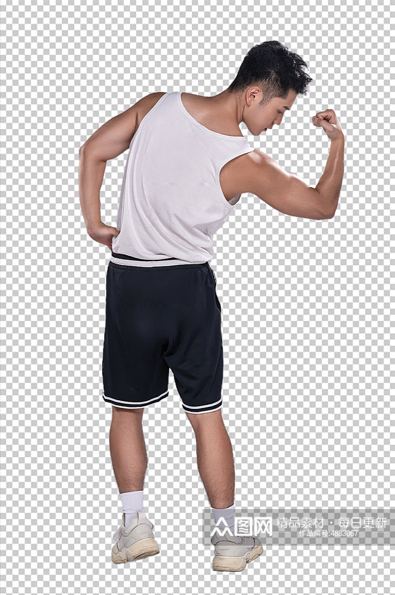 时尚运动健身男性PNG免抠元素摄影图片素材