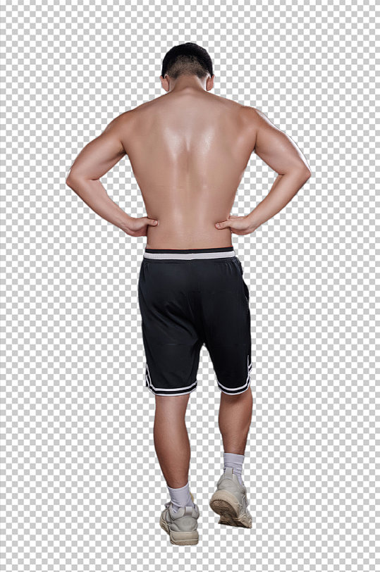 健壮运动健身男性PNG免抠元素摄影图片