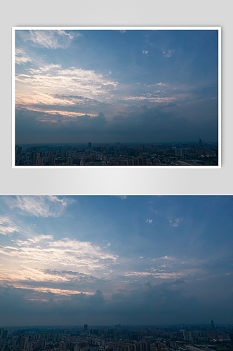 江苏常州城市风光航拍摄影图