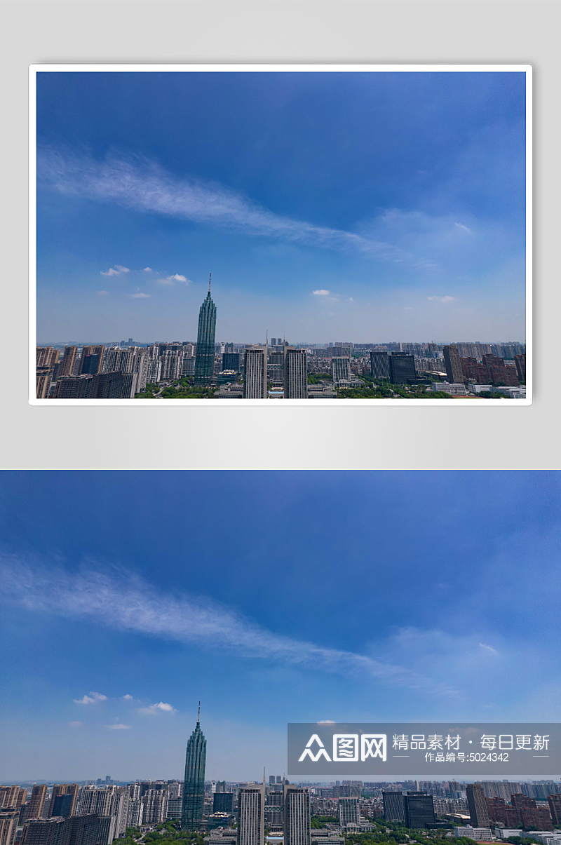 江苏常州城市风光市民广场航拍摄影图素材